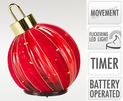 H&S KERSTBAL STAAND TWINKEL D15CM - afbeelding 1