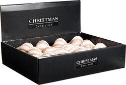 H&S KERSTBAL UI 10CM 2ASS GLITTER - afbeelding 2