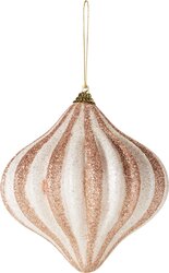 H&S KERSTBAL UI 12CM 2ASS GLITTER - afbeelding 3