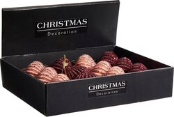 H&S KERSTBAL UI 8CM 2ASS KLEUR - afbeelding 2