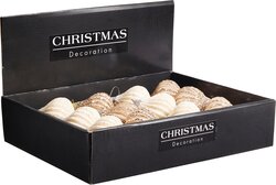 H&S KERSTBAL UI 8CM 2ASS KLEUR - afbeelding 2