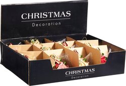 H&S KERSTBEL HANGDECO 12CM 4ASS - afbeelding 2