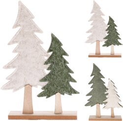 H&S KERSTBOMEN 24CM OP BASE - afbeelding 1