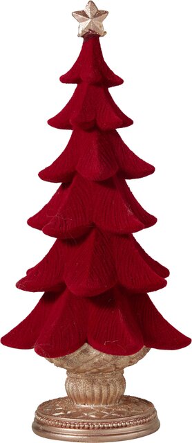 H&S KERSTBOOM 20CM BURGUNDY KL