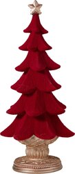 H&S KERSTBOOM 20CM BURGUNDY KL
