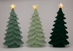 H&S KERSTBOOM 215MM 3ASS KLEUR - afbeelding 5