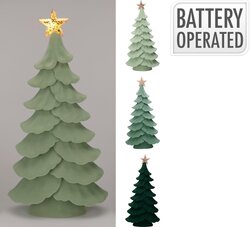 H&S KERSTBOOM 29CM 3ASS KLEUR - afbeelding 1