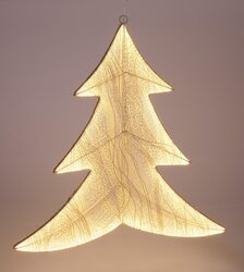 H&S KERSTBOOM 53X56CM 260LED GOUD - afbeelding 4