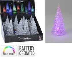 H&S KERSTBOOM ACRYL MET GEKLEURD L - afbeelding 1