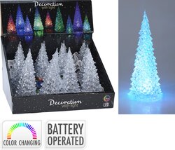 H&S KERSTBOOM ACRYL MET GEKLEURD L - afbeelding 1