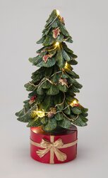 H&S KERSTBOOM MET LED 13X27CM - afbeelding 4