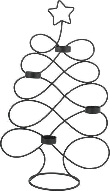 H&S KERSTBOOM THEELICHT HOUDER 48C