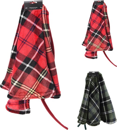 H&S KERSTBOOMKLEED RUIT 90CM 2ASS - afbeelding 1