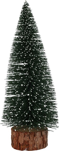 H&S KERSTBOOMPJE 25CM GROEN SNEEUW