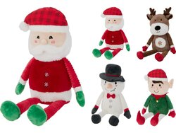 H&S Kerstfiguur 65Cm Pluch 4Ass
