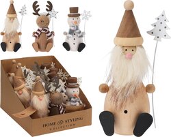 H&S KERSTFIGUUR ZITTEND 3ASS - afbeelding 1