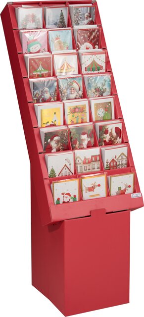 H&S KERSTKAARTEN 12X17CM 24ASS