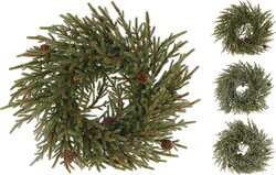 H&S KERSTKRANS 40CM 3ASS FINISH - afbeelding 1