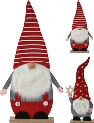 H&S Kerstman Deens Vilt 43Cm 2Ass