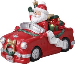H&S KERSTMAN IN AUTO 22X12X14CM - afbeelding 2
