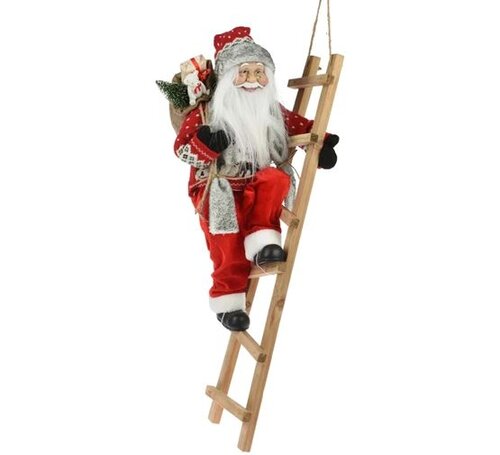 H&S Kerstman Op Trap Staand