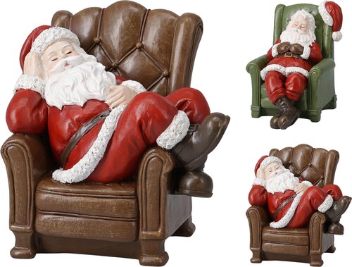 H&S KERSTMAN SLAPEND 14CM 2ASS D - afbeelding 1