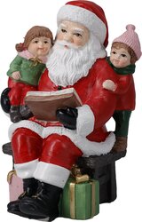 H&S KERSTMAN ZITTEND 18CM 2ASS - afbeelding 3