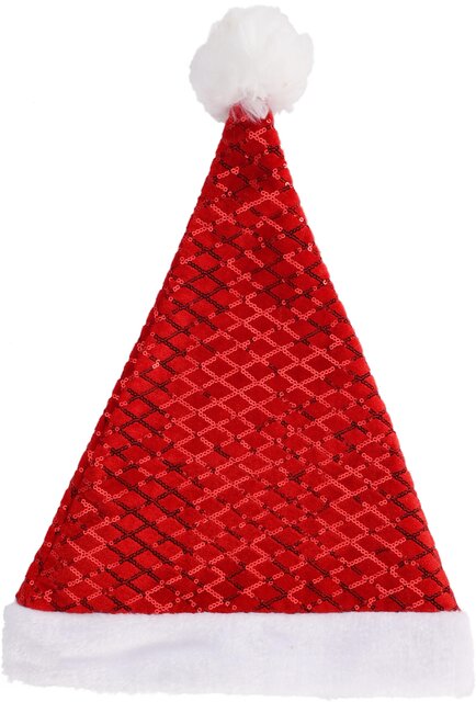 H&S KERSTMUTS MET PAILLETTEN 30X42