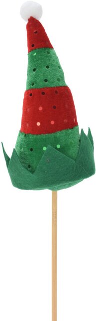 H&S Kerstmuts Op Stok 46Cm
