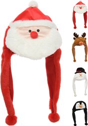 H&S KERSTMUTS PLUCHE 50CM 4ASS - afbeelding 1