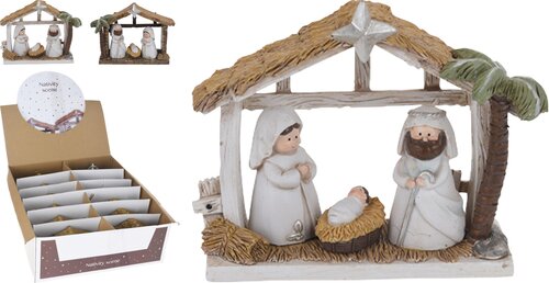 H&S KERSTSTAL 3 FIGUREN 2ASS - afbeelding 1