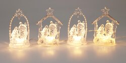 H&S KERSTSTAL ACRYL 12CM MET LED 2 - afbeelding 4