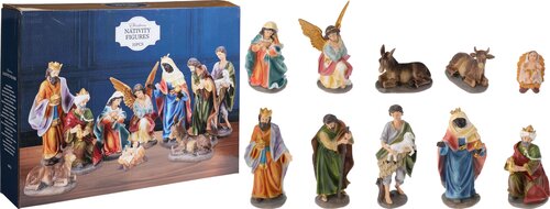 H&S KERSTSTAL FIGUREN 10STS 20CM - afbeelding 1
