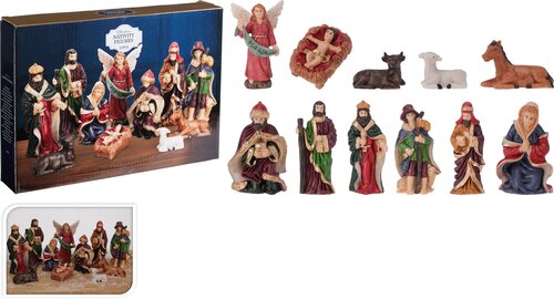 H&S KERSTSTAL FIGUREN 11STS 10CM - afbeelding 1