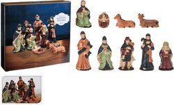H&S KERSTSTAL FIGUREN SET 9STS 8CM - afbeelding 1
