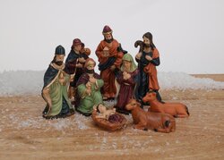 H&S KERSTSTAL FIGUREN SET 9STS 8CM - afbeelding 6