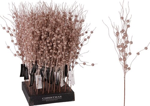 H&S KERSTTAK 58CM ROZE GOUD - afbeelding 1