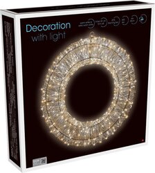 H&S KRANS 500LED 38CM TAUPE - afbeelding 3