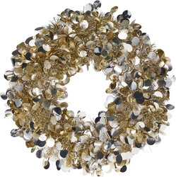 H&S KRANS TINSEL 46CM CHAMPAGNE