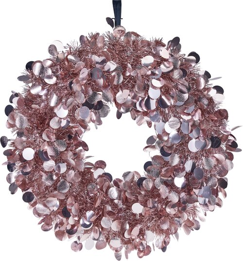 H&S KRANS TINSEL 46CM ROZE
