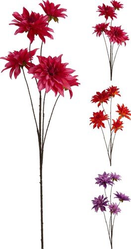 H&S Kunstbloem Dahlia 5 Knoppen, 1
