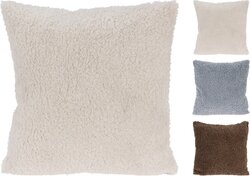 H&S Kussen 45X45Cm Teddy 3Ass