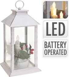 H&S Lantaarn Met Led Kaars 29Cm - afbeelding 1