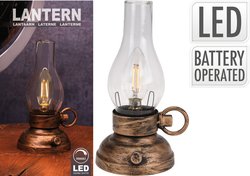 H&S Lantaarn Met Led Licht 20Cm - afbeelding 1