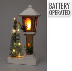 H&S Lantaarnpaal Met Kerstboom(Fm)