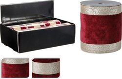 H&S LINT 10X457CM 2ASS BURGUNDY - afbeelding 1