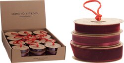 H&S LINT SET3 2 METER BURGUNDY - afbeelding 1