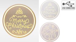 H&S NEON KERST WANDDECORATIE 2ASS - afbeelding 1