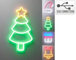 H&S NEON KERSTFIGUUR 4ASS - afbeelding 1