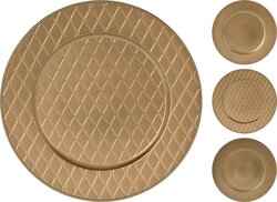 H&S Onderbord Mat Goud 33Cm 3Ass